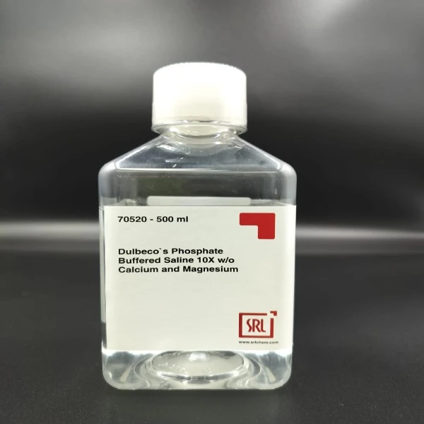 Dulbecco`s Phosphate Buffered Saline 10X w/o Calcium & Magnesium by Sisco Research Laboratories (SRL)